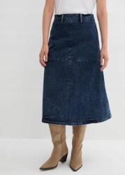 Bonprix 46-os farmer midi szoknya, kék, 98% pamut, 2% elasztán