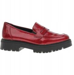 Rieker Női mokaszin, Size 38, piros, szintetikus felsőrész, textil bélés, 4cm sarok (47550-33)