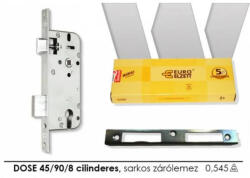 Euro Elzett Ajtózár ELZETT 3410-C DOSE 45/90/8 cilinderes, sarkos (FXG540A118S0)