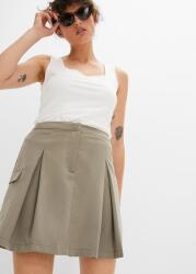 Bonprix 46-os zöld szoknya, oldalzsebbel, poliészter (9459541)