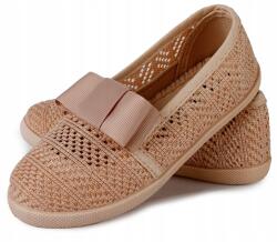  Bézs áttört Csipkés tornacipő, Size 24, bézs színű (CB-S160-82)