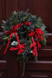  Karácsonyi Koszorú, Nemesfenyő, 60cm, Karácsony (Wianek z żywej jodły Nobilis) - allegro - 43 965 Ft