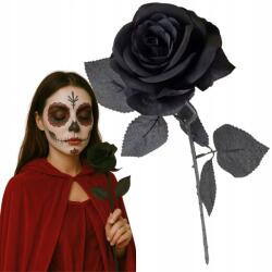 Hopki Fekete Rózsa Művirág, Halloween dekoráció, 50cm