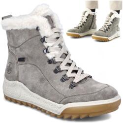 Rieker 38-as téli női bokacsizma, valódi bőrből, Rieker hótaposó (RIEKER Revolution Y4713-45)