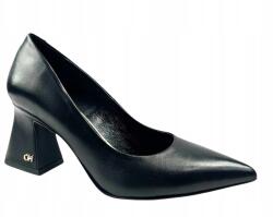 CheBello 4742 Fekete Bőr Női Cipő, Size 39, 7cm sarok (4472_-160-000-PSK-S417)