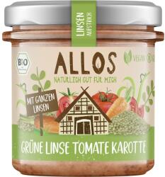 Allos Crema tartinabila din linte verde, tomate și morcovi, fara gluten bio 140g