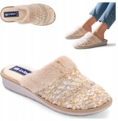 Inblu Női meleg házipapucs, Size 38, bézs, csúszásmentes talp (Inblu IN-LB-109-002)