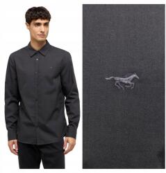 Mustang Canton Férfi ing, Size S, Pirate Black, 100% pamut (1015618-4088)