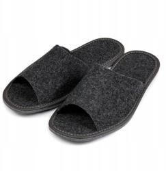 Nowo Férfi filc papucs, Size 43, grafit, fekete, EVA talp (F-1181A)