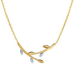 SAVICKI Златно колие 585 с бели диаманти 0.01К, 42 см