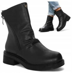 Maciejka 39 Maciejka Női téli cipő, bőr, cipzáros, fekete (Maciejka A7159-01/00-7)