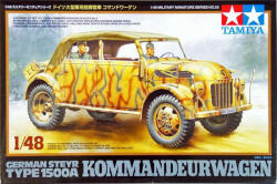 TAMIYA Steyr 1500A KOMMNDEUR-WAGEN 1: 48 makett autó (300032553)
