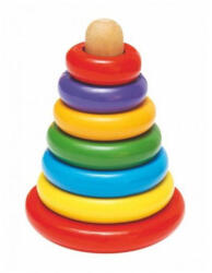 Woodyland - Mágneses fa gyűrűpiramis (90674)