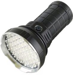 Andowl Lanterna reincarcabila de tip C cu 55 LED-uri, 8000 lm, 8000mAh : Culoare - negru (Q-ST49)