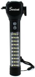 SAndowi Lanterna LED din aluminiu cu functii multiple : Culoare - negru (Q-LED555)
