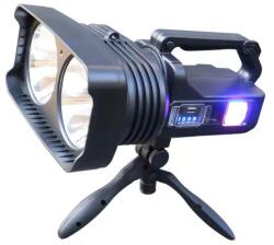 SAndowi Lanterna proiector led, multifunctionala, reincarcabila, cu power bank : Culoare - negru (Q-LED5123)