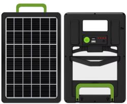 GDPLUS Panou Solar Portabil, Putere 15W, Tensiune 6V2A : Culoare - negru (GD-100S)