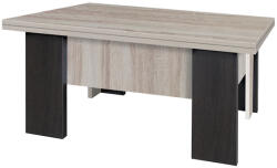 International Service Masuta extensibila Lerida, pal sonoma/ Wenge, 900 x 650 x 440 mm* (extinsa 1800x650x780 mm) Masa de cafea