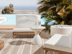MAXISHOP Italia Collection Masa laterala CAFFI Terrazzo alb (487544)