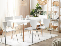 MAXISHOP Italia Collection Masa de dining extensibila MIRABEL Alb 120 150 cm 80 cm (480250)
