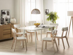 MAXISHOP Italia Collection Masa de dining extensibila SANFORD Alb 150 195 cm 90 cm (470332)