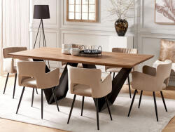 MAXISHOP Italia Collection Masa de dining SINTRA Maro inchis 200 cm 100 cm (472565)