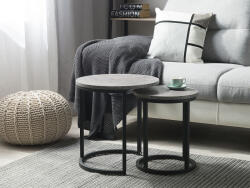 MAXISHOP Italia Collection Set de 2 mese laterale DIXIE Efect de beton (474298)
