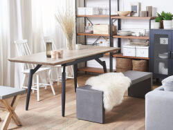 MAXISHOP Italia Collection Masa de dining extensibila BARBOSA Maro inchis 140 180 cm 80 cm (476448)