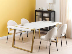 MAXISHOP Italia Collection Masa de dining MARTYNIKA Alb marmura 200 cm 90 cm (486560)