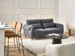 MAXISHOP Italia Collection Canapea cu 3 locuri WETLAN Gri inchis (658797) Canapea