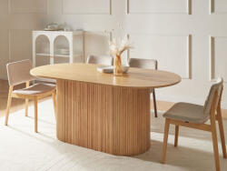 MAXISHOP Italia Collection Masa de dining LUNNIN Stejar deschis 90 cm 180 cm (679403)
