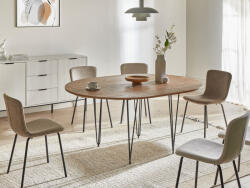 MAXISHOP Italia Collection Masa de dining extensibila LOUISE Maro 120 160 cm 120 cm (678361)