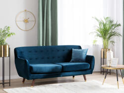 MAXISHOP Italia Collection Canapea cu 3 locuri BODO Catifea Bleumarin (474418) Canapea