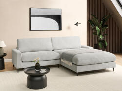 MAXISHOP Italia Collection Coltar cu 3 locuri MALOY Chenille Gri deschis Stanga (490394) Canapea