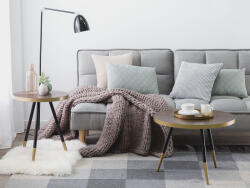 MAXISHOP Italia Collection Masa laterala RAMONA Frasin inchis (471839)