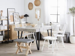 MAXISHOP Italia Collection Masa de dining ADENA Efect de beton 150 cm 90 cm (478008)