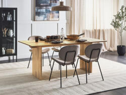 MAXISHOP Italia Collection Masa de dining MOORA Frasin natural 180 cm 90 cm (490687)