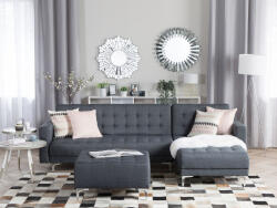MAXISHOP Italia Collection Coltar extensibil modular cu 4 locuri ABERDEEN Gri inchis Stanga (470755) Canapea