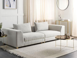 MAXISHOP Italia Collection Canapea cu 3 locuri LERMON Gri deschis (488859) Canapea