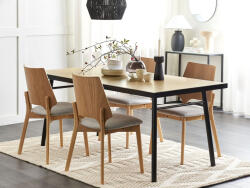 MAXISHOP Italia Collection Masa de dining IVORIE Frasin deschis 180 cm 90 cm (482946)