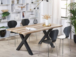MAXISHOP Italia Collection Masa de dining extensibila BRONSON Maro inchis 140 180 cm 90 cm (478513)