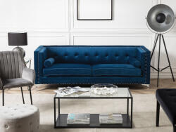 MAXISHOP Italia Collection Canapea cu 3 locuri AVALDSENES Catifea Bleumarin (474928) Canapea