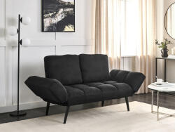 MAXISHOP Italia Collection Canapea extensibila cu 2 locuri BREKKE Negru (474126) Canapea