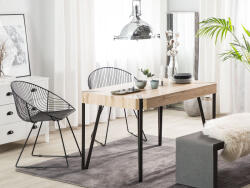 MAXISHOP Italia Collection Masa de dining CAMBELL Maro deschis 130 cm 80 cm (474586)