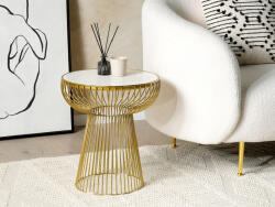 MAXISHOP Italia Collection Masa laterala CHEYNES Marmura Auriu (484881)