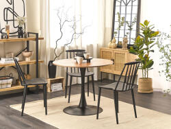 MAXISHOP Italia Collection Masa de dining BOCA Frasin deschis 90 cm 90 cm (480313)