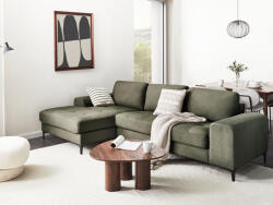 MAXISHOP Italia Collection Coltar cu 4 locuri KIRUNA Verde inchis Dreapta (586244) Canapea