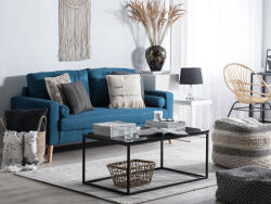 MAXISHOP Italia Collection Canapea cu 2 locuri KALMAR Albastru marin (471453) Canapea