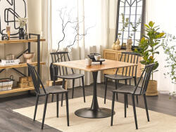 MAXISHOP Italia Collection Masa de dining BOCA Frasin deschis 90 cm 90 cm (480316)