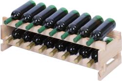 MAMUTEX 2 db Mamutex fa borospolc készlet 230x840x280 mm - polconként 8 palack, fenyő (Mamutex)
